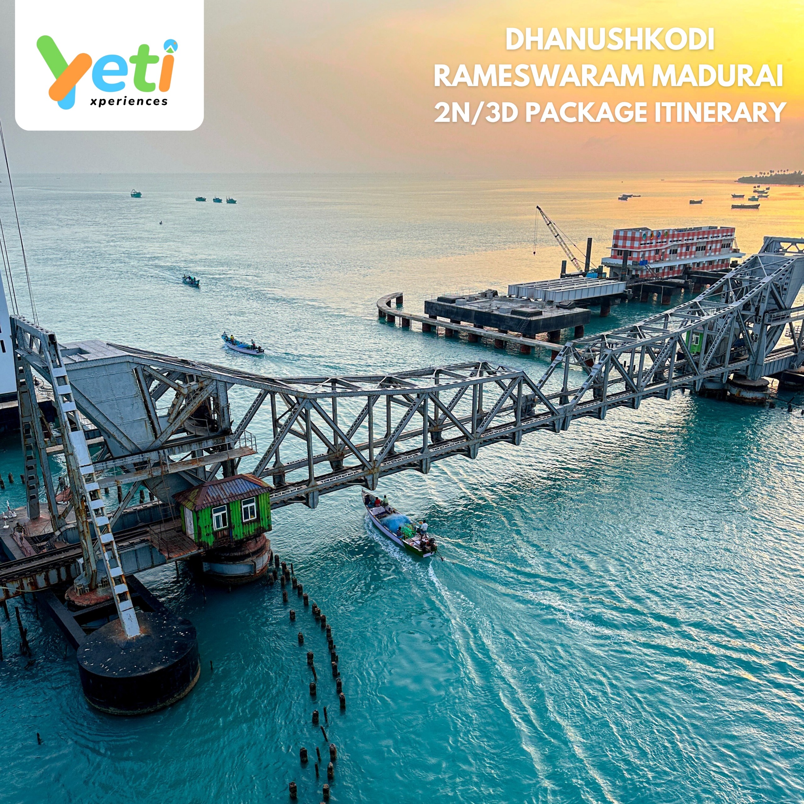 Dhanushkodi, Rameswaram, Madurai